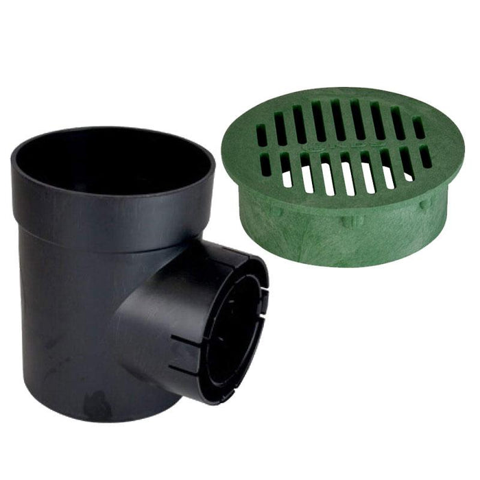 NDS 101GRKIT - 6" Spee-D Basin with Green Plastic Flat Round Grate Kit