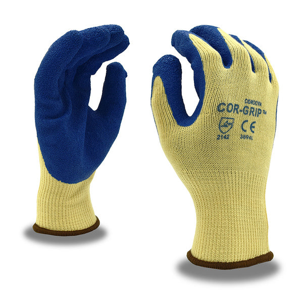 38943 Blue Latex Coated Knit Wrist Glove SML