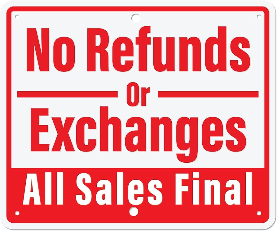 Non Returnable (electrical parts, pumps, motors, transmissions special order items and non-stock items)