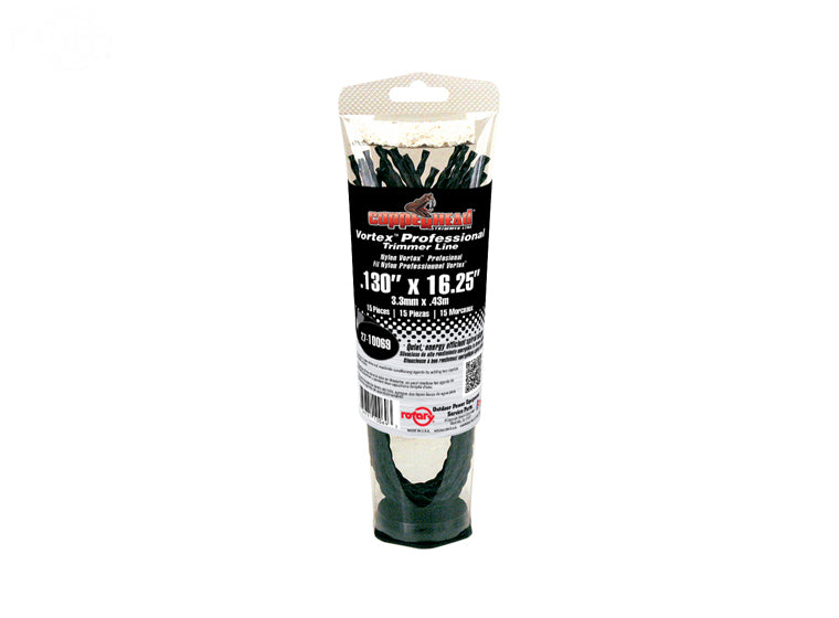 Copperhead 10069 Vortex Trimmer Line .130" 16-1/4" (15 Pack)