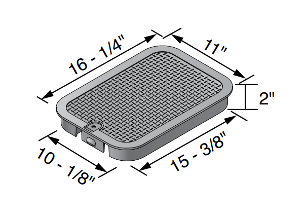 NDS 113BC 14" x 19" Box with Overlapping Cover - ICV