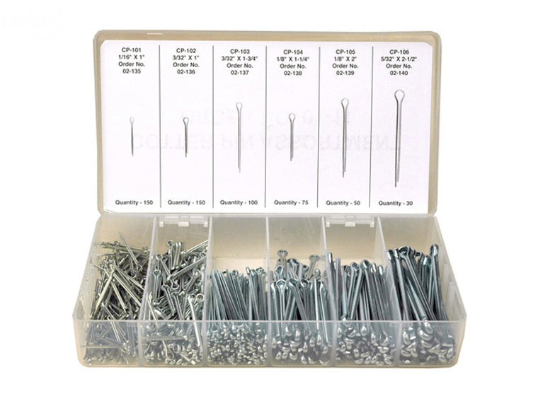 Pin Assortment Rotary # 11 Cotter Pin Assortment Kit — Master Landscape Supply