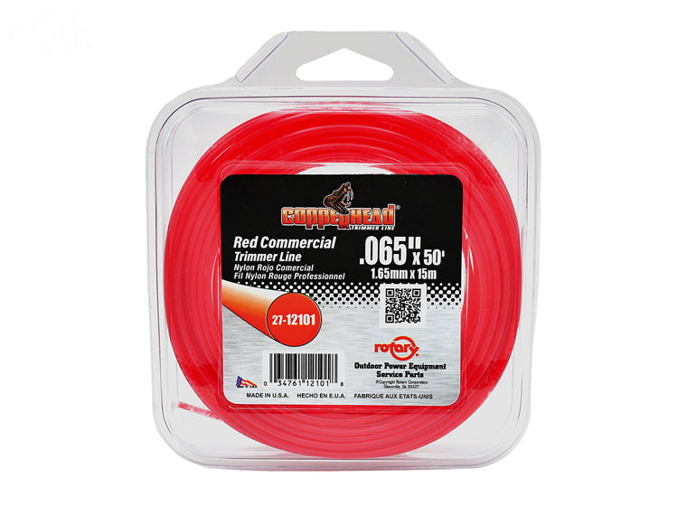 Copperhead 12101 Red Commercial Trimmer Line .065" Donut | 50'