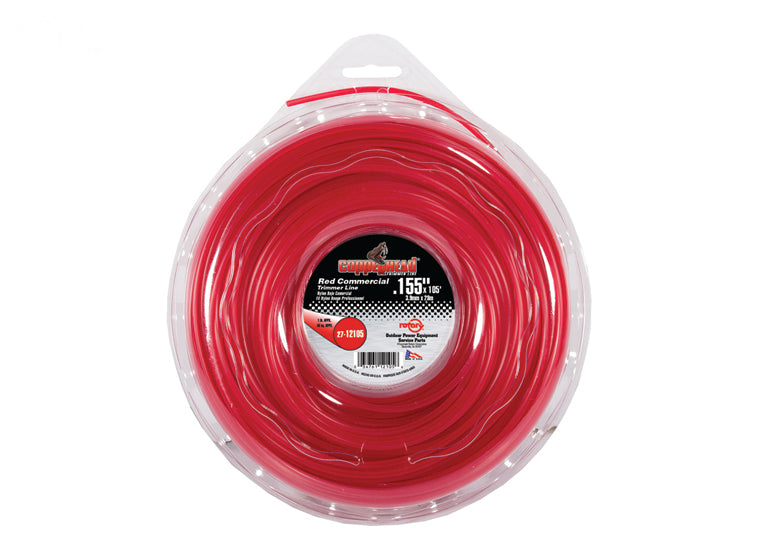 Copperhead 12105 Red Commercial Trimmer Line .155" Donut | 105'