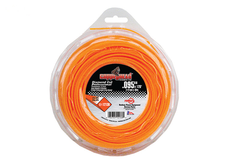Copperhead 12136 Diamond Trimmer Line .095" 1/2 LB Donut | 120'