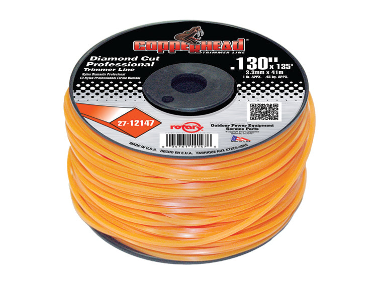 Copperhead 12147 Diamond Trimmer Line .130" 1 LB Spool | 135'