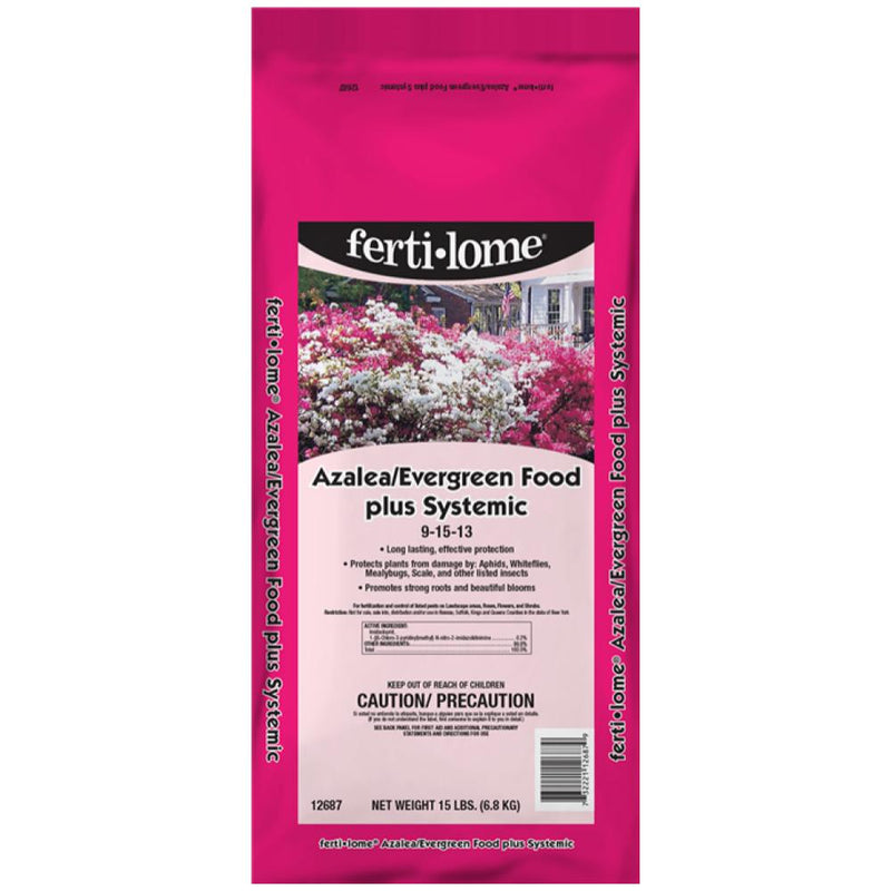 Fertilome 12687 Azalea Evergreen Food Plus Systemic 9-15-13 (15 LBS)