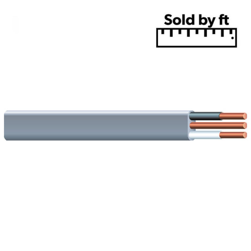 Direct Burial Wire 12/2 Gauge 2 Conductor With Ground By the Foot