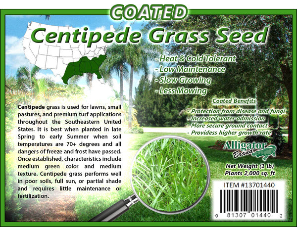 Centipede Grass Seed Coated (by the pound)