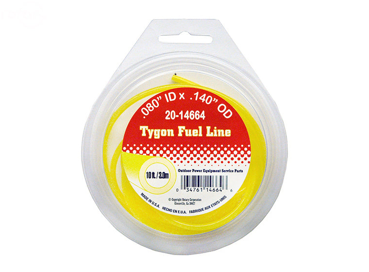 Rotary 14664 Tygon Fuel Line .080 ID X .140 OD (10 Foot)