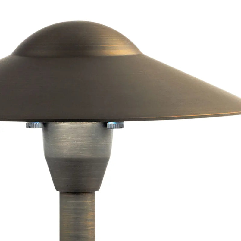 Kichler 15310CBR 8 IN Dome Path Light Centennial Brass 12v