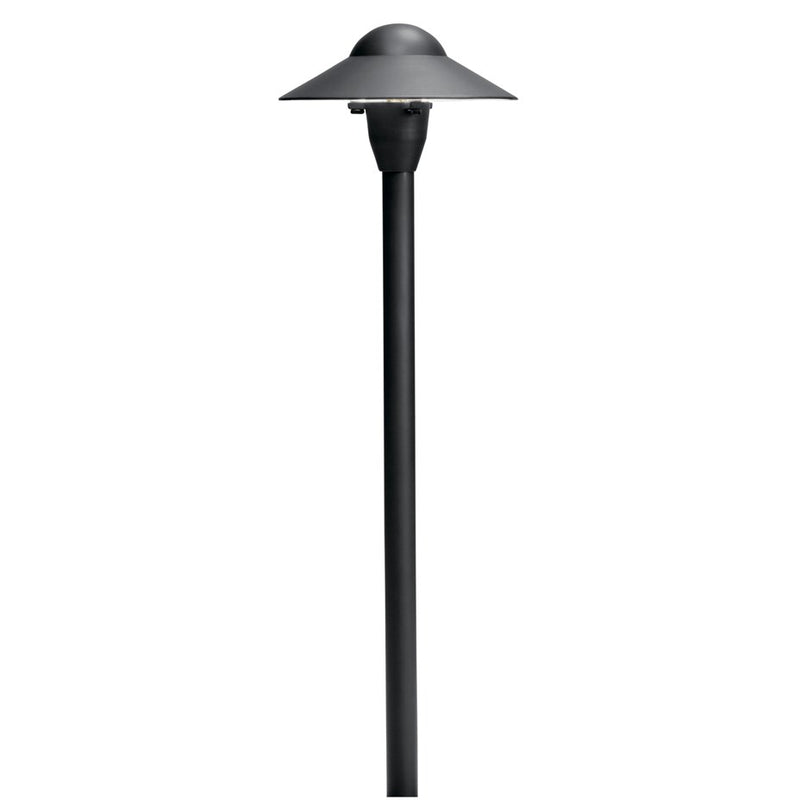Kichler 15470BKT 12V 6-Inch Dome Path Light Textured Black