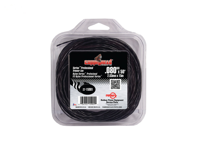 Copperhead 15901 Vortex Trimmer Line .080" Square Donut | 50'