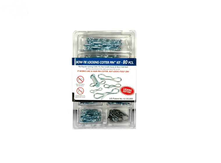 Rotary # 16129 Pivot Point Bow-Tie Locking Cotter Pin Assortment Kit ...