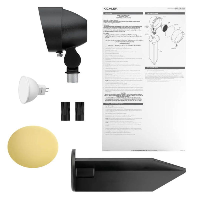 Kichler 16194BKT LED Kit Accent Light 12V