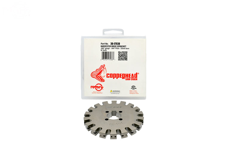 Copperhead 17538 Drive Sprocket for .404" pitch, .080" gauge Harvester Chain