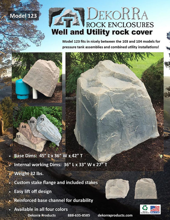 DekoRRA Model 123 Fieldstone Gray Mock Rock