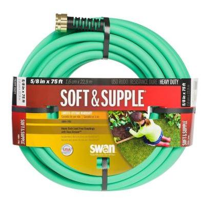 Swan Soft & SUPPLE Garden Hose 5/8" X 75'