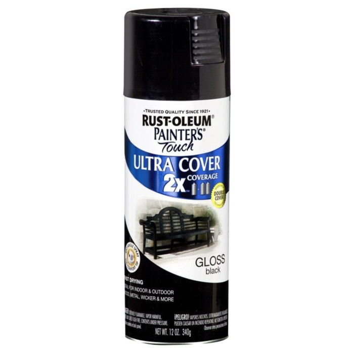 Rust-Oleum Painter's Touch Black Spray Paint 12 oz.