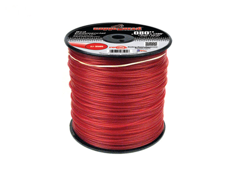 Copperhead 3505 Red Commercial Trimmer Line .080" 3 LB Spool | 1200'