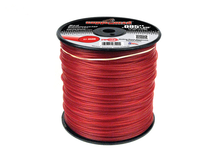 Copperhead 3509 Red Commercial Trimmer Line .095" 3 LB Spool | 840'