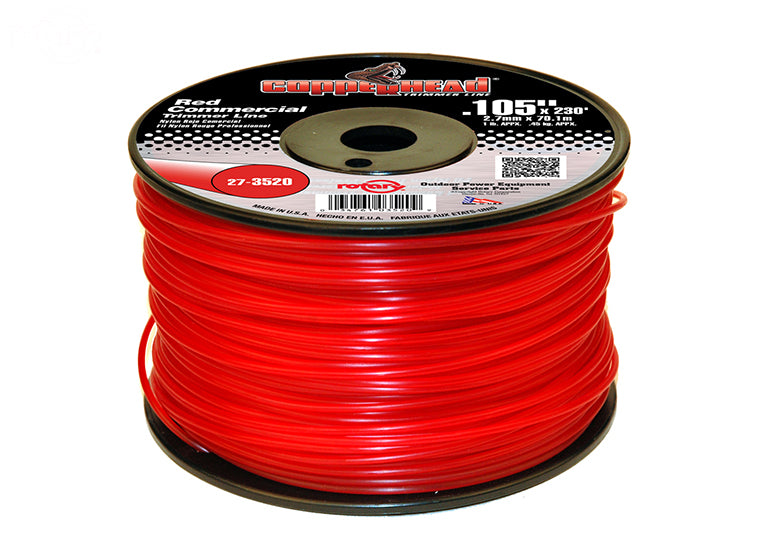 Copperhead 3520 Red Commercial Trimmer Line .105" 1 LB Spool | 230'