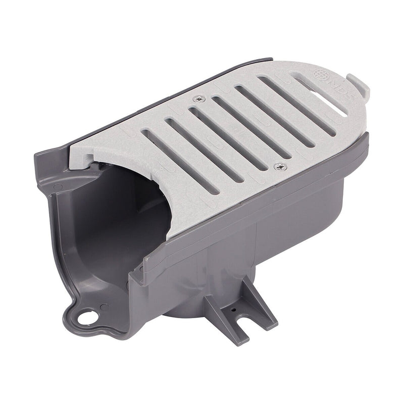 NDS Spee-D Contour Middle Section Channel Drain and Gray Grate
