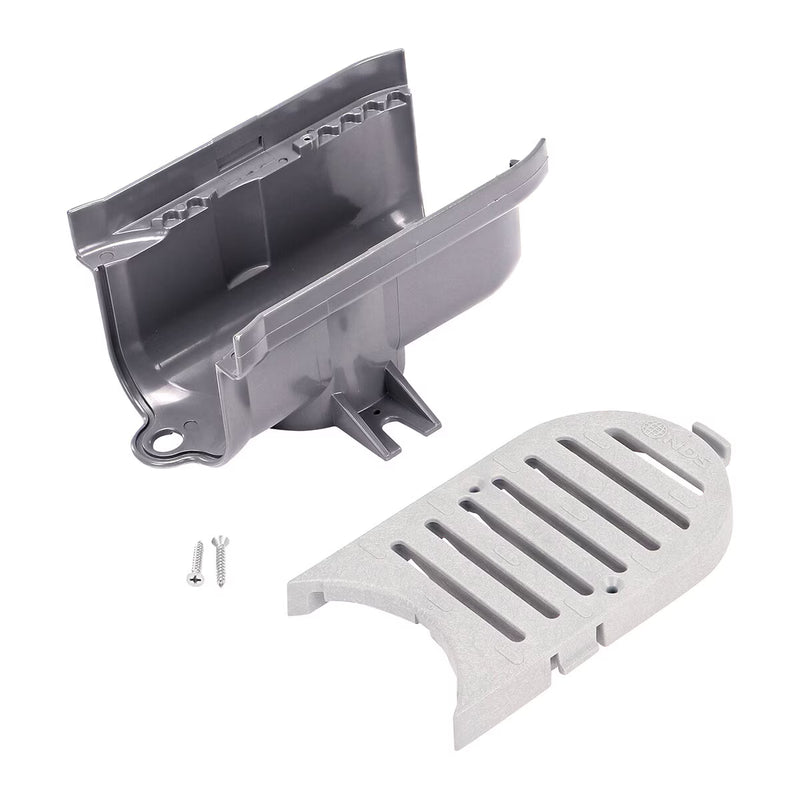 NDS Spee-D Contour Middle Section Channel Drain and Gray Grate