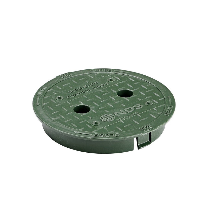 NDS 2107C 6" Round Valve Box Cover, Green