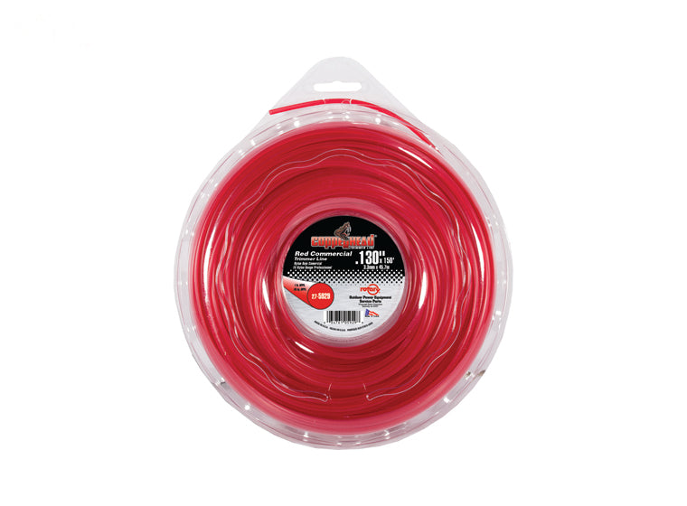 Copperhead 5929 Red Commercial Trimmer Line .130" 1 LB Donut | 150'