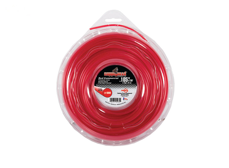 Copperhead 5930 Red Commercial Trimmer Line .105" 1 LB Donut | 230'