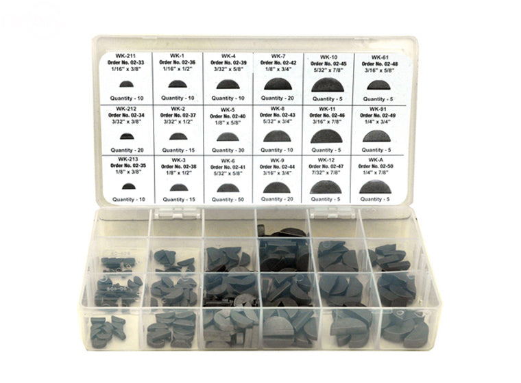 Rotary # 6 Woodruff Key Assortment Kit
