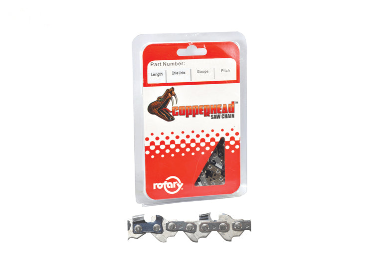 Copperhead 7126060 Chain Saw Chain 1/4" Pitch, .050" Gauge, 48 Drive Link, Semi Chisel W/O bumper