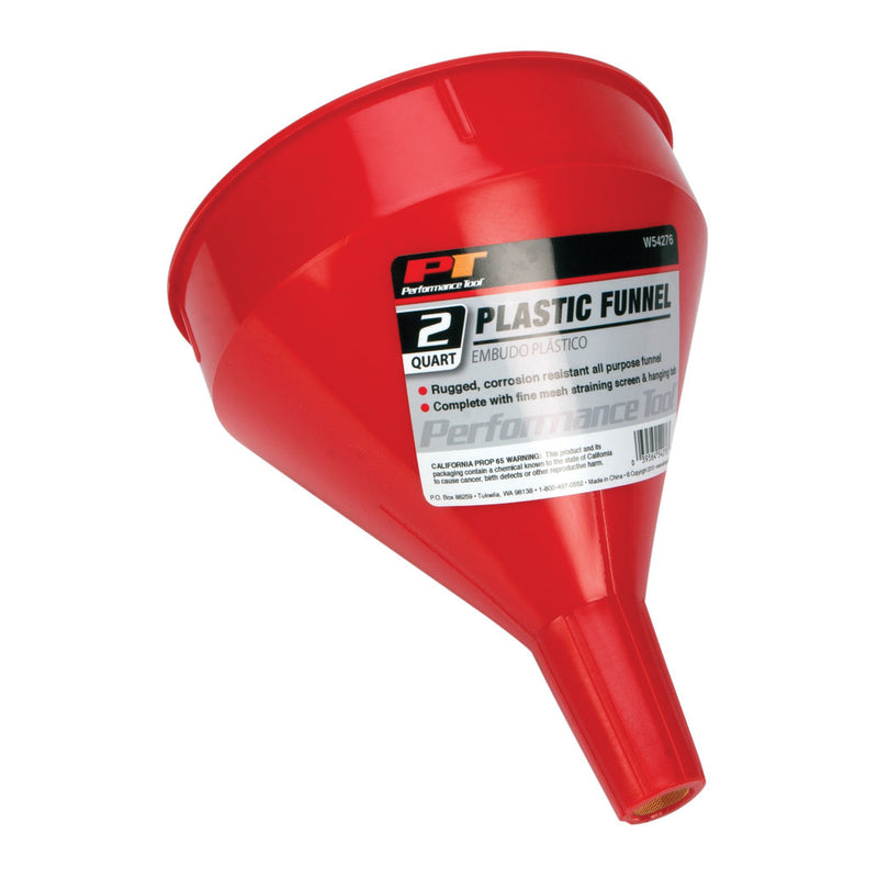PT W54276 Plastic Funnel 2 Quart