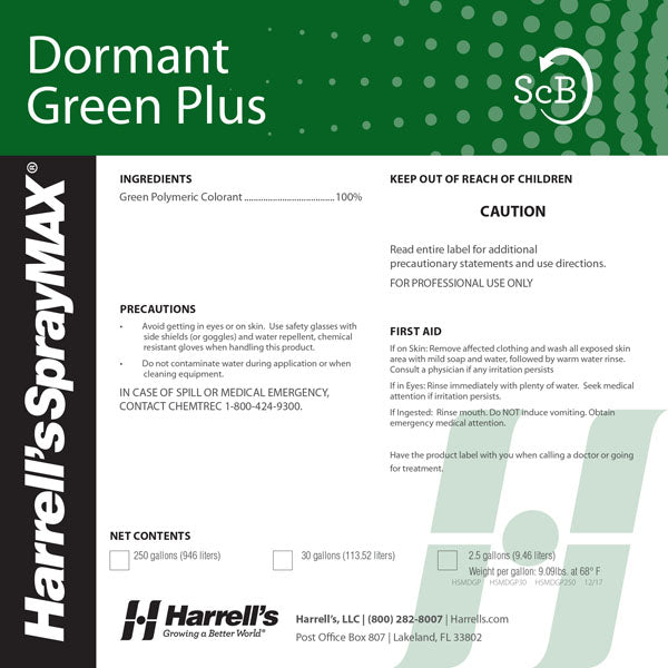 Harrell's Turf Paint Dormant Green® Plus 2.5 Gallon