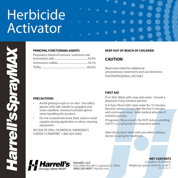 hel-fire herbicide activator Harrell's Herbicide Activator 2.5 gallon — Master Landscape Supply