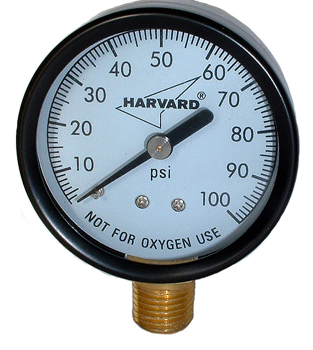 Harvard IPG10025-4LNL Pressure Gauge 0-100 psi