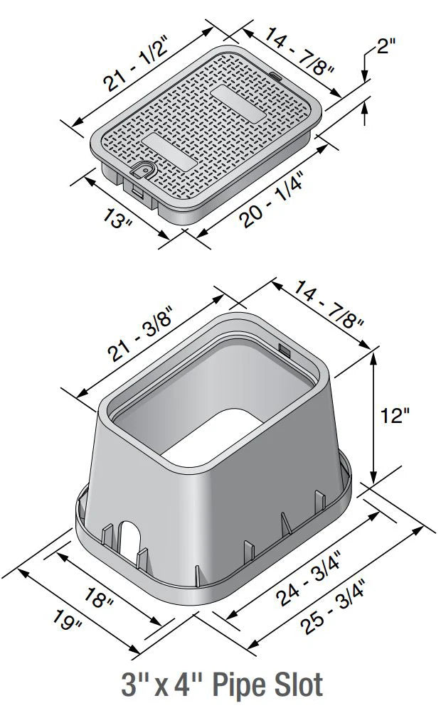 NDS 117BC Jumbo Valve Box w/ Overlapping Cover