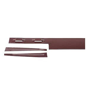 Colmet 10145B Brown Professional Steel Lawn Edging 14 gauge, 10 ft. w/stakes