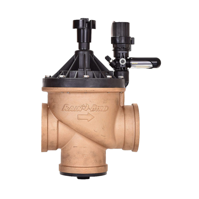 Rain Bird BPES 3" Globe/Angle Scrubber Valve Brass w/ Flow Control FIPT x FIPT