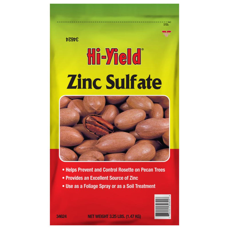 Hi-Yield 21624 Zinc Sulfate Fertilizer 3.25 LBS