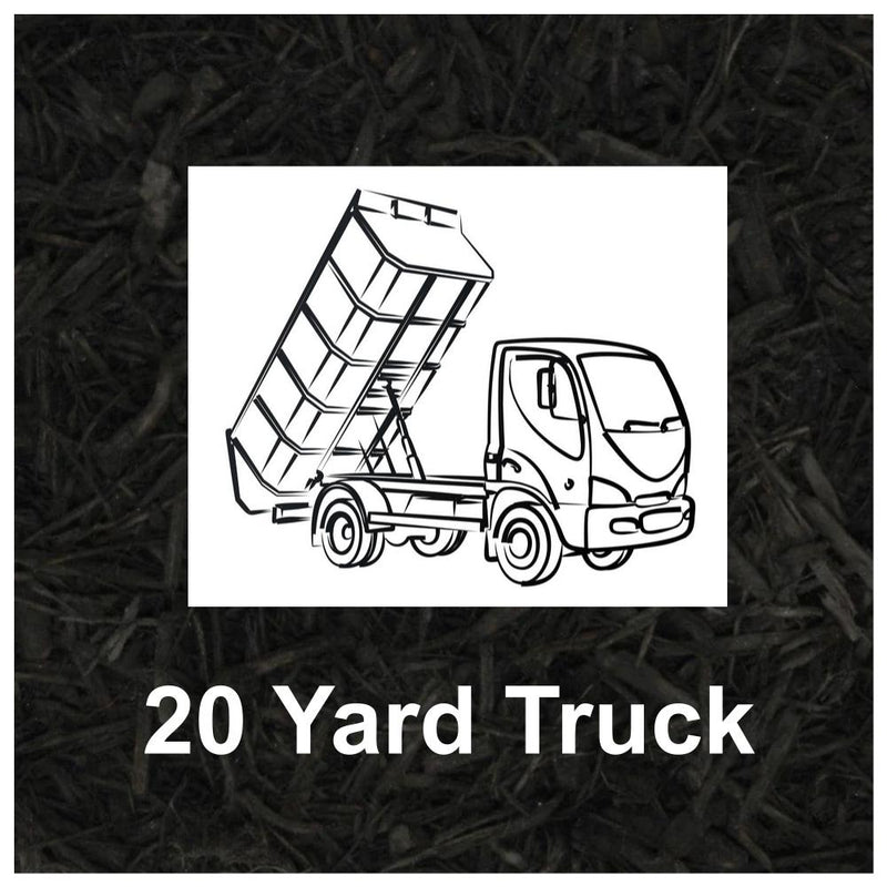 Black Mulch 20 Yard Truck