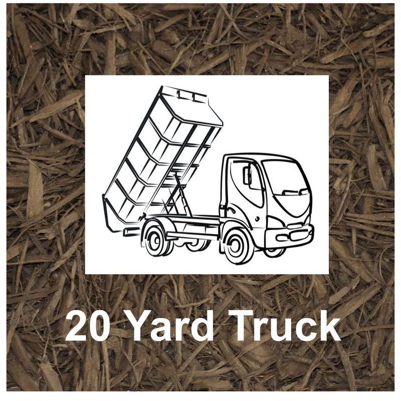 Brown Mulch 20 Yard Truck