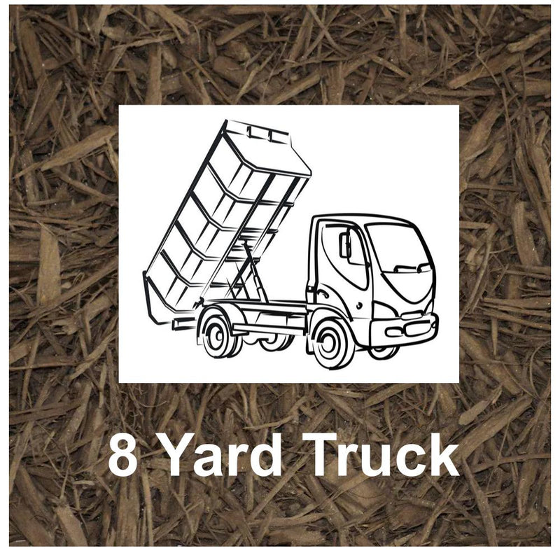Brown Mulch 8 Yard Truck