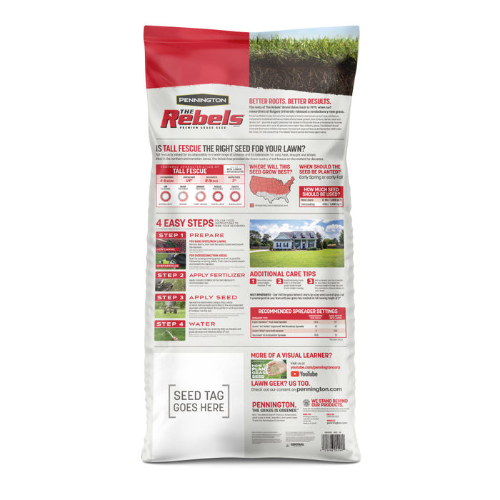 Pennington The Rebels Tall Fescue Grass Seed Mix 40 lb.