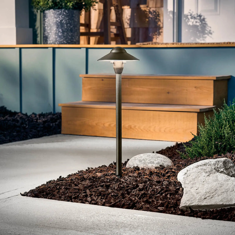 Kichler 15470CBR 12V 6-Inch Dome Path Light