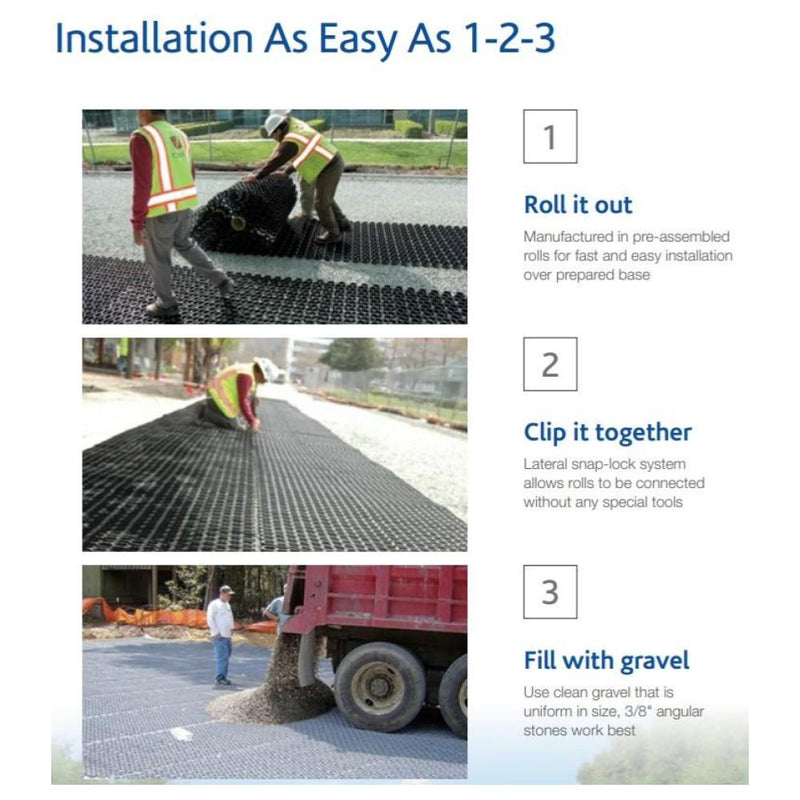 NDS GP4X150 EZ-Roll Gravel Paver Roll, Black