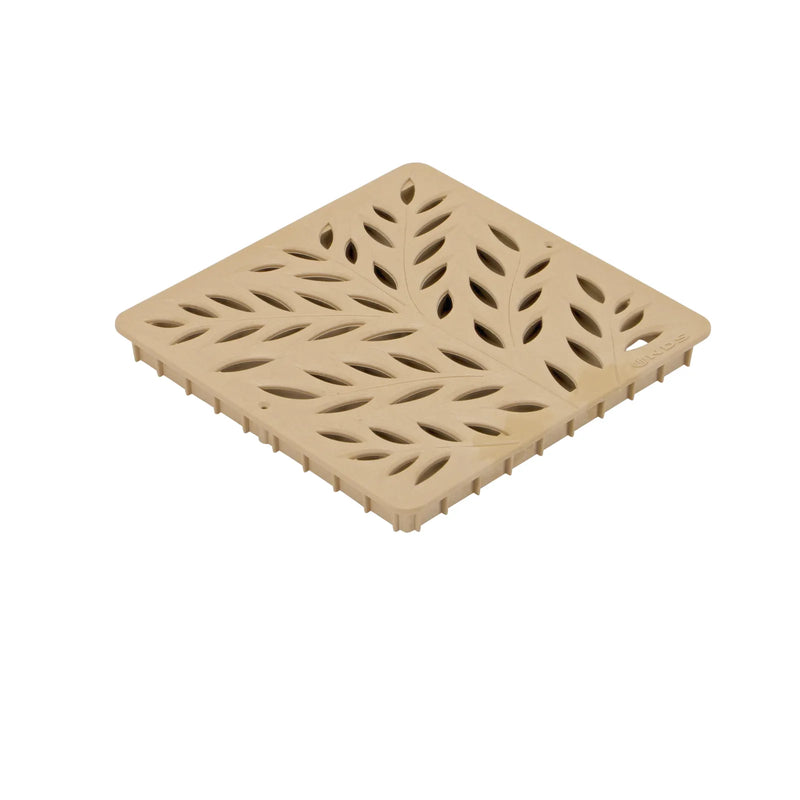 NDS 1218S - 12" Botanical Sand Grate for 12" Catch Basins & Adapters