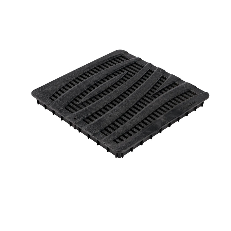 NDS 1224 - 12" Wave Black Grate for 12" Catch Basins & Adapters