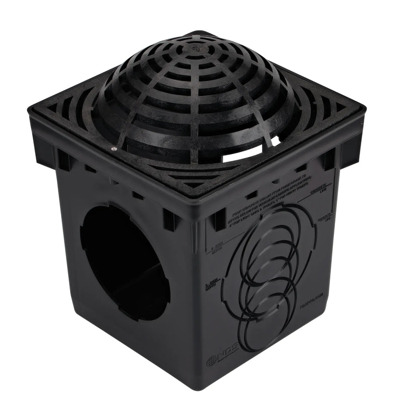 NDS 1290 - 12" Square Atrium Grate, Black